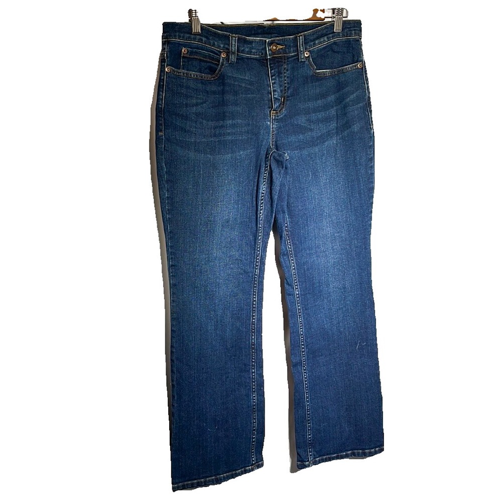 Duluth Trading Company Women’s 8x29 Boot Cut Blue Jeans